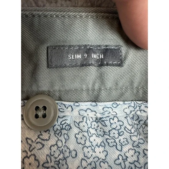 Bonobos Shorts Mens 33 Gray Slim 9 Inch Chino Stretch Casual Classic Summer Mens - Picture 9 of 11